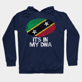 Saint Kitts and Nevis Roots Flag Fingerprint Hoodie